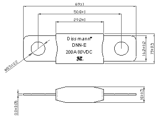 Keramische Sicherung DC32V für Halbleiter-Schutz-Niederspannungs-flache Stecker-Sicherung mit Sicherungs-Halter