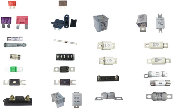 Keramische Sicherung DC32V für Halbleiter-Schutz-Niederspannungs-flache Stecker-Sicherung mit Sicherungs-Halter