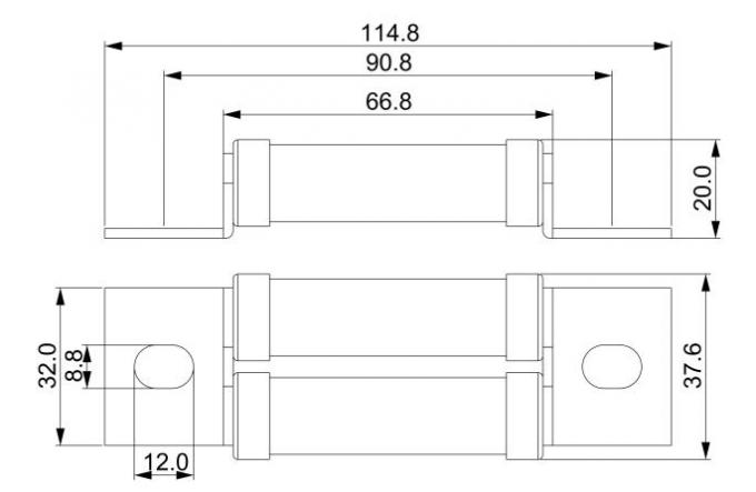 DC1000V keramische schnelle Sicherungs-hohe Ausschaltvermögen-Sicherung der Schlag-Sicherungs-BS88 hergestellt in China