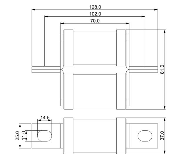 DC1000V keramische schnelle Sicherungs-hohe Ausschaltvermögen-Sicherung der Schlag-Sicherungs-BS88 hergestellt in China