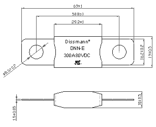Keramisches Sicherung UL bestätigte weiße Sicherung DC80V für die Energie-Speicher-System-Sicherung, die in China hergestellt wurde