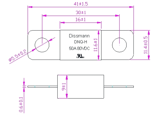 Dissmann 32V DC-Sicherung Gleichgestelltes zu den Sicherungs-Standardschaltungs-Schutz-Geräten Littlefuse MIDI hergestellt in China